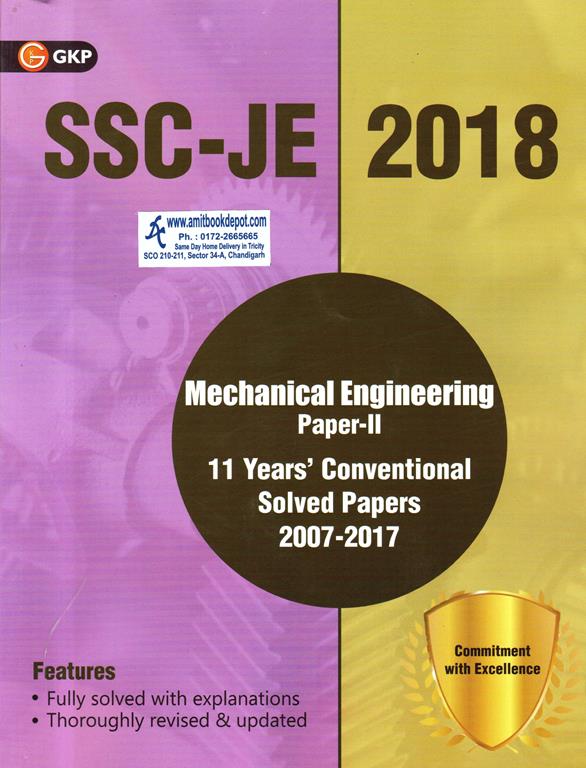 SSC JE 2018 Mechanical Engineering Paper 2 with 11 Years Conventional Solved Paper (NEW)