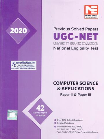 Made Easy UGC NET Computer Science and Applications Previous Solved Papers (NEW)