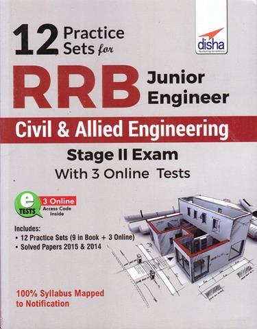 12 Practice Sets for RRB Junior Engineer Civil and Allied Engineering Stage 2 Exam (NEW)