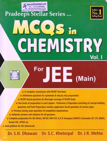 Pradeeps Stellar Series MCQs in Chemistry Volume 1 for JEE Main