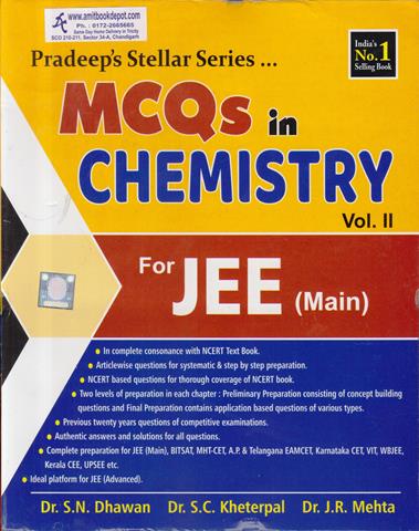 Pradeeps Stellar Series MCQs in Chemistry Volume 2 for JEE Main