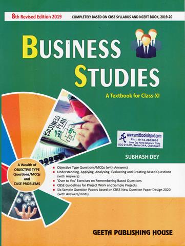 Business Studies a Textbook for Class 11th (OLD)