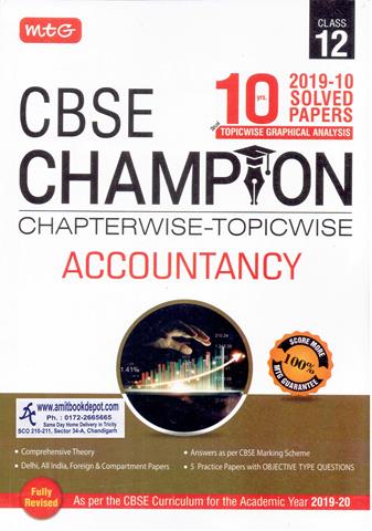 CBSE Champion Accountancy Chapterwise Topicwise Solved Papers for Class 12th (NEW)