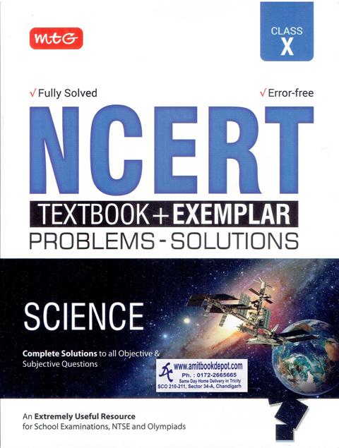 NCERT Textbook Plus Exemplar Problem Solutions Science for Class 10th