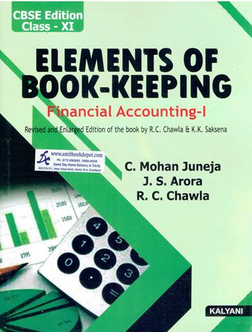 Elements of Book Keeping Financial Accounting for Class 11th (CBSE Edition) (NEW)