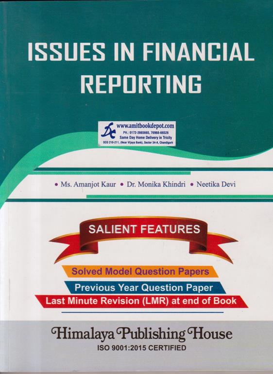 Himalaya Issues in Financial Reporting BCom 6th Semester PU Chandigarh