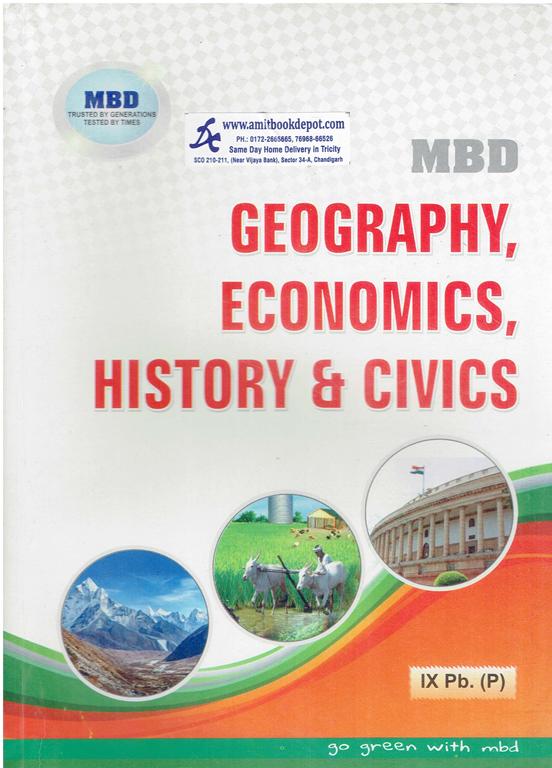 MBD Geography Economics History and Civics for Class 9th PSEB (Punjabi Medium)