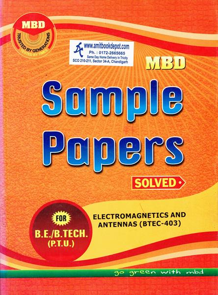 MBD Sample Paper Electromagnetics and Antennas for BE and BTech PTU