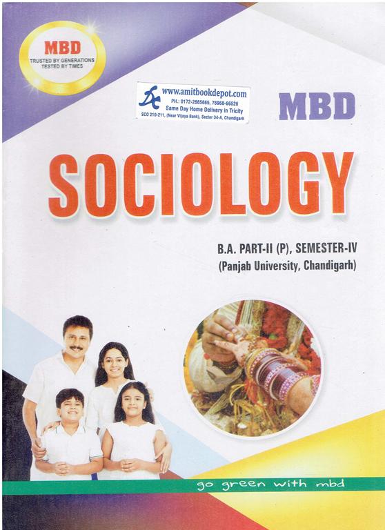 MBD Sociology BA 4th Sem PU (Punjabi Medium)