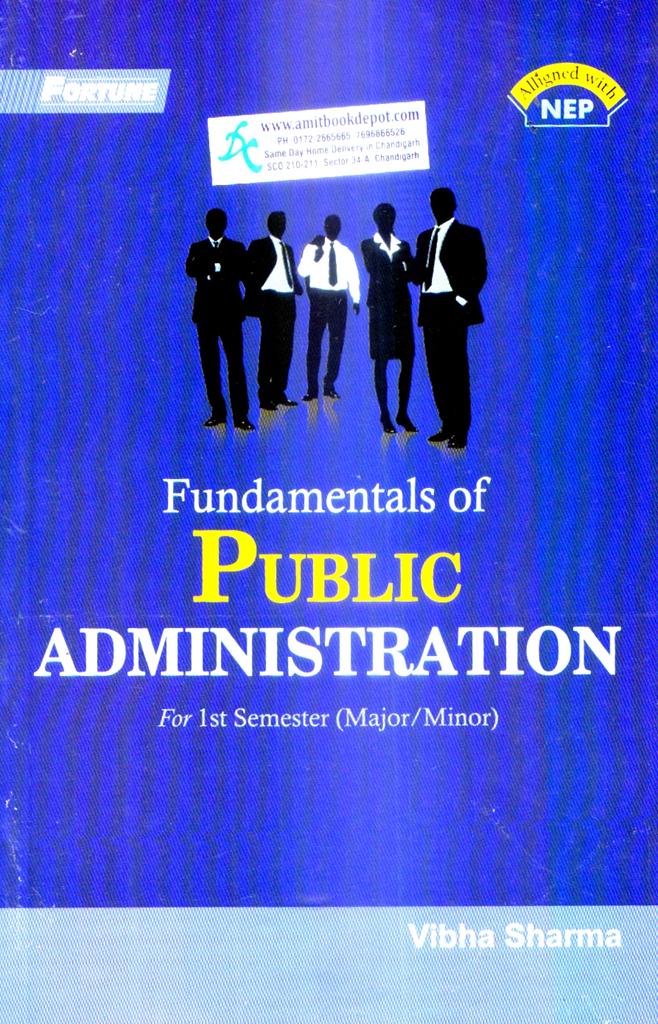 Fundamentals of Public Administration  BA 1st Sem PU