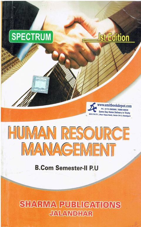 Spectrum Human Resource Management BCom 2nd Sem PU