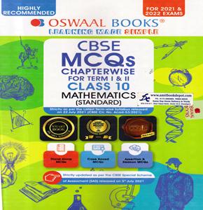 Oswaal CBSE MCQ Chapterwise Question Bank Matehmatics Standard for Class 10th