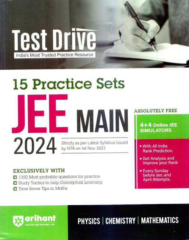 Test Drive for JEE Main 2024 15 Practice Sets (NEW)