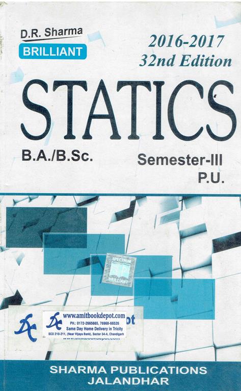 Brilliant Statics BA and BSc 3rd Sem PU