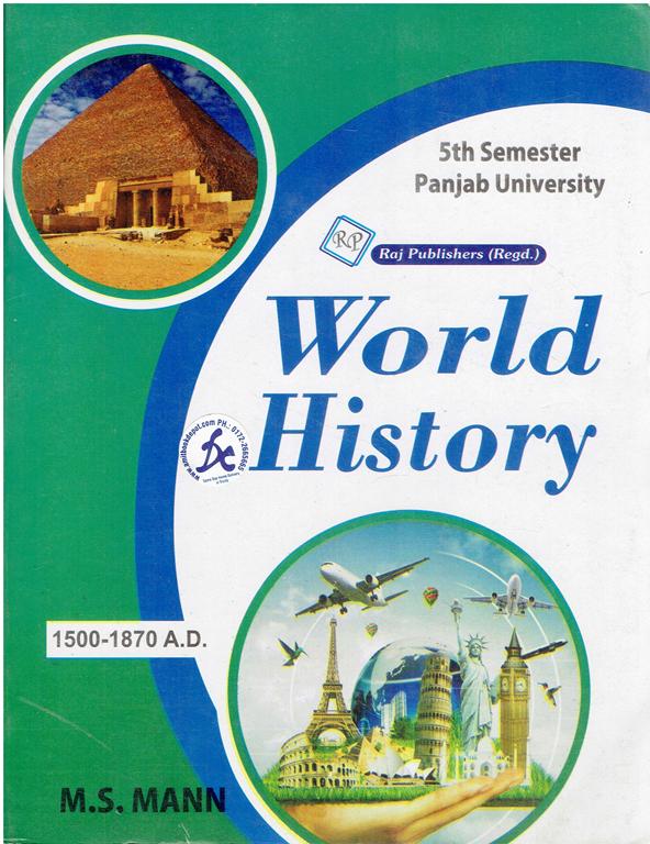 World History 1500 to 1870 AD BA 5th Semester PU (English Medium)