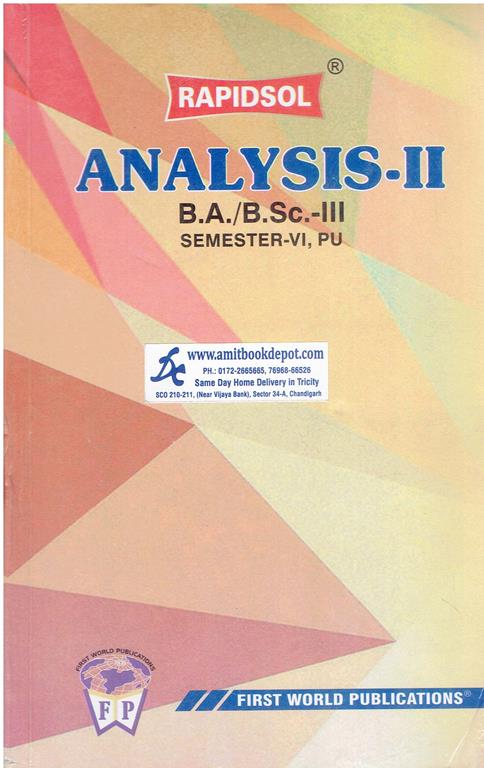 Rapidsol Analysis 2 for BA and BSc 6th Sem PU