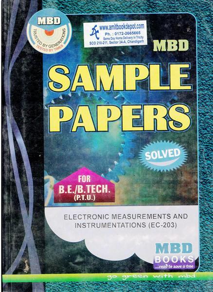 MBD Sample Paper Electronic Measurements and Instrumentation for BE and BTech PTU