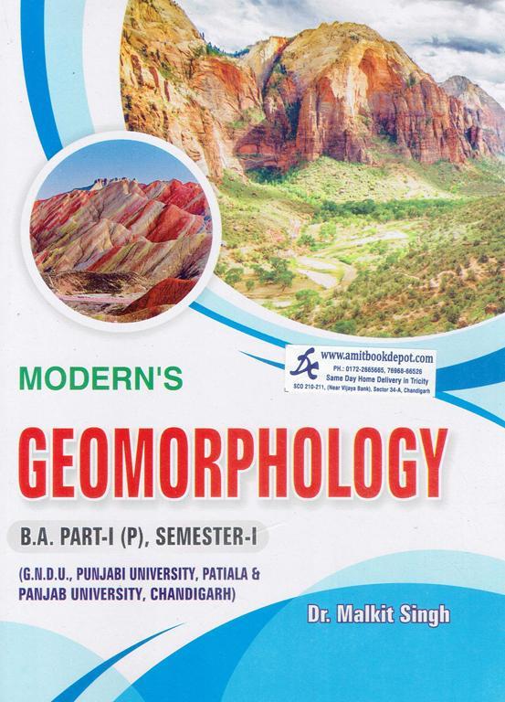 Modern Geomorphoogy for BA 1st Semester Panjab University (Punjabi Medium)