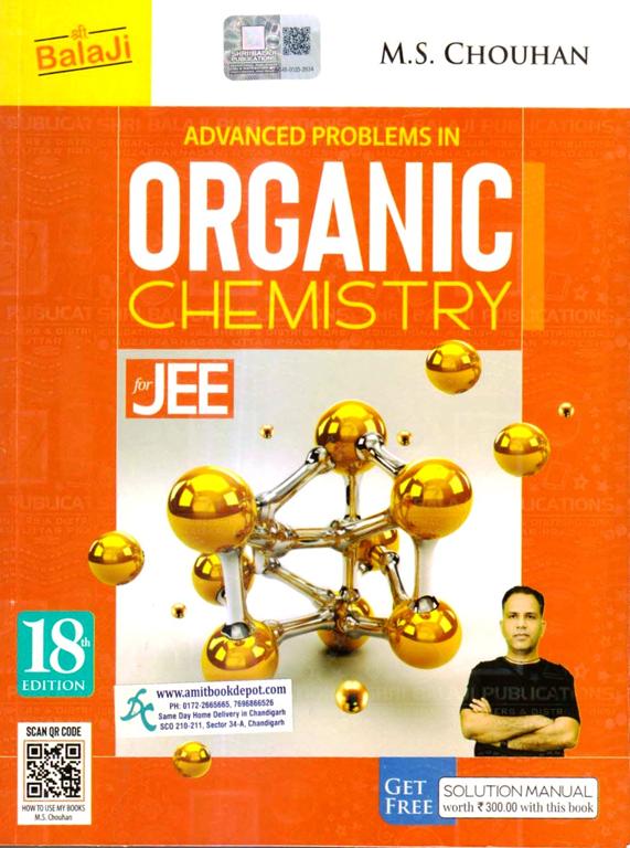 Balaji Advanced Problems in Organic Chemistry with Solution Manual for JEE