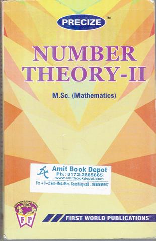 Precize Number Theory 2 for MSc Mathematics (OLD)