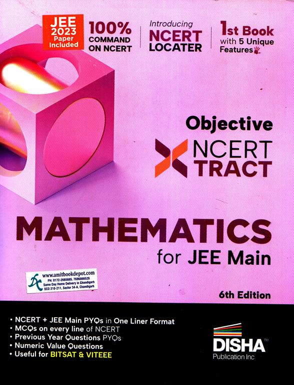 Disha NCERT Xtract Objective Mathamatics for  NTA JEE Main 6 Edition