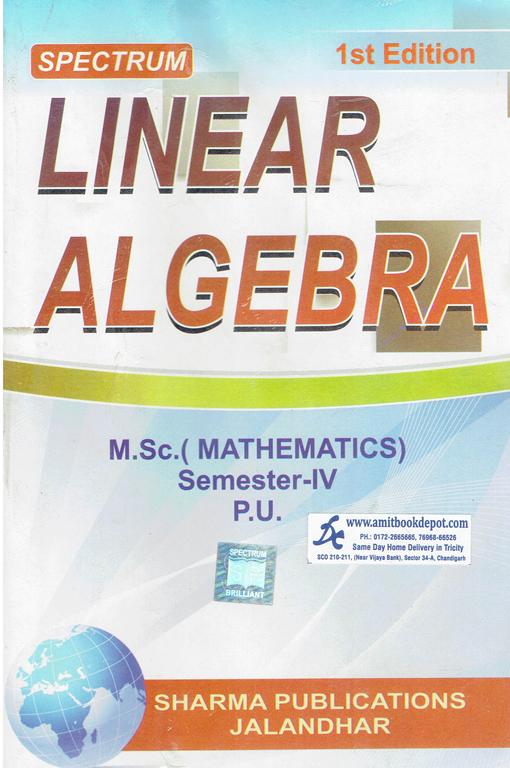 Spectrum Linear Algebra Msc Semester 4 Panjab University