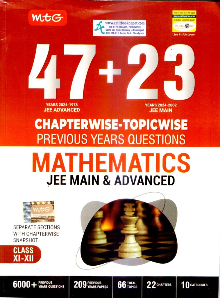 MTG 47+23 Years Chapterwise Solutions JEE Advanced Mathematics