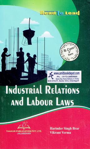 Industrial Relations and Labour Laws BCom 6th Sem PTU