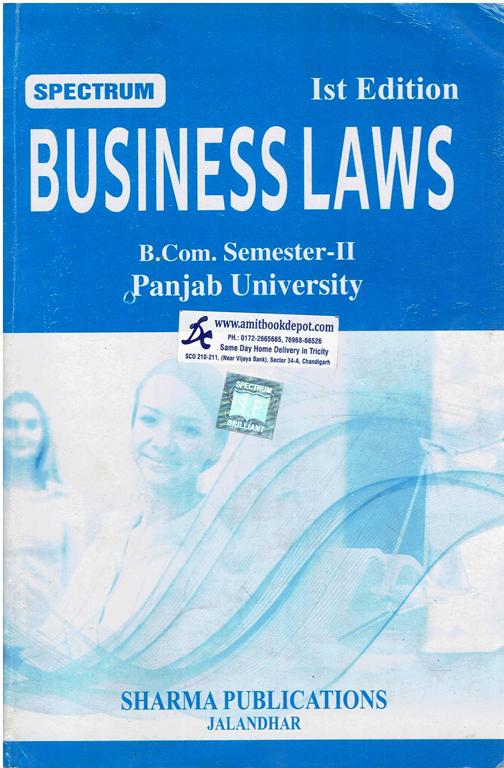 Spectrum Business Laws for BCom 2nd Sem PU Chandigarh