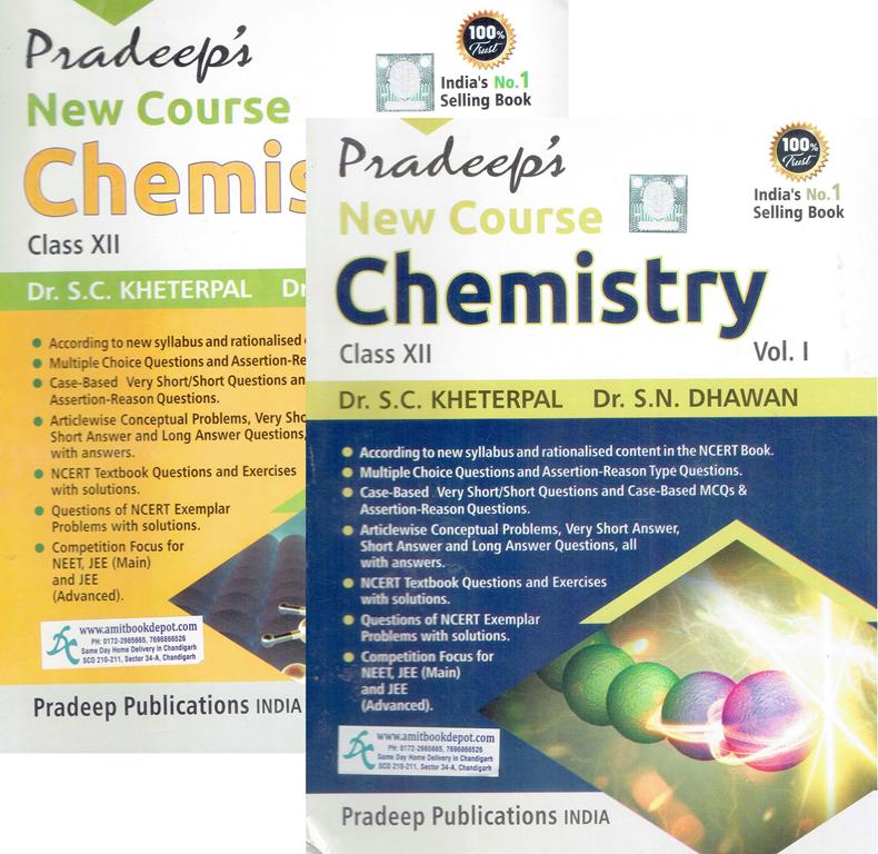 Pradeep New Course Chemistry for Class 12th (Set of 2 Volumes)