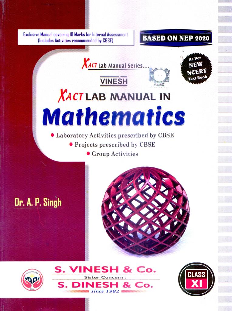 Vinesh Eact Practical Manual in Mathematics 11th