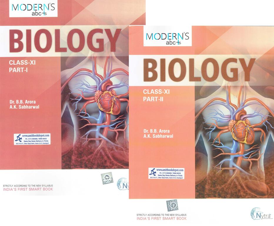 Modern ABC Biology for Class 11th (Set of Two Volumes)