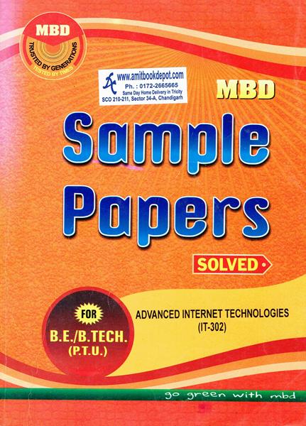 MBD Sample Papers Advanced Internet Technologies for BE and BTech 6th Sem PTU