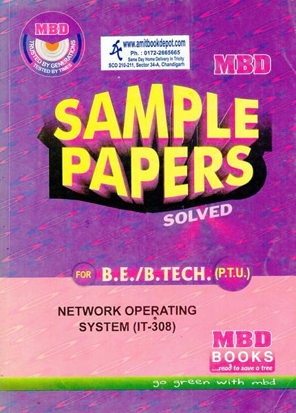 MBD Sample Paper Network Operating System for BE and BTech 6th Sem PTU