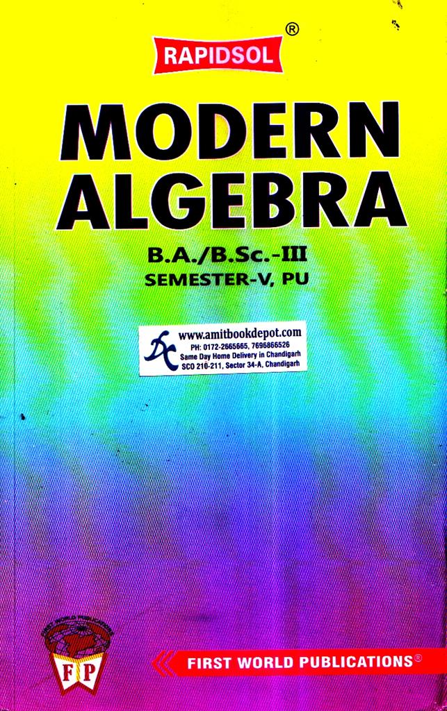 Rapidsol Modern Algebra BA and BSc 5th Sem PU