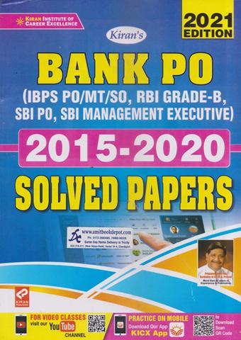 BANK PO Solved Papers 2015-2020 PO/MT/SO (NEW)