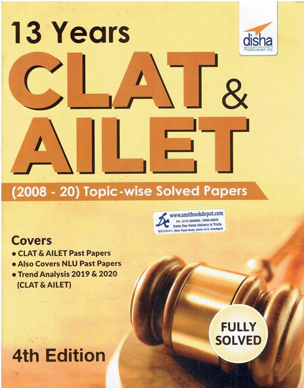 13 Years CLAT and AILET Topicwise Solved Papers