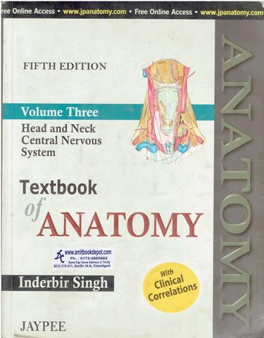 Textbook of Anatomy Vol 3 (Head and Neck Central Nervous System) (OLD)