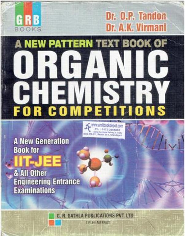 A New Pattern Textbook of Organic Chemistry for JEE Main and Advanced