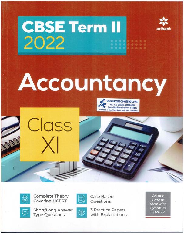 Arihant CBSE Term 2 2022 Accountancy Sample Papers for Class 11th