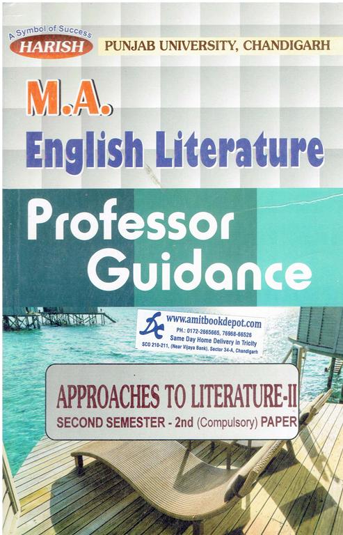 Harish M.A. English Literature Professor Guidance Approaches to Literature 2 2nd Sem Compulsory