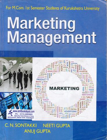 Marketing Management MCOM 1st Sem KU (OLD)