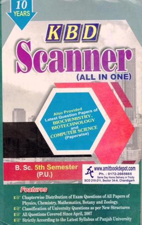 KBD Scanner All in One Bsc 5th Semester PU Chandigarh