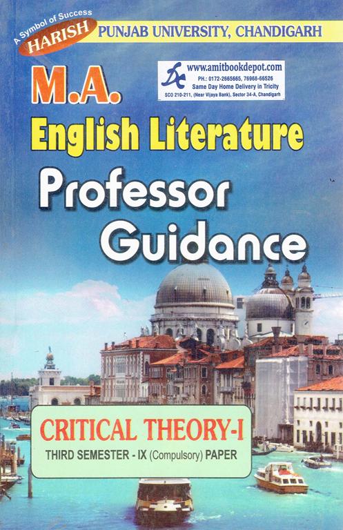 Harish Professor Guidance Critical Theory 1 MA 3rd Sem Paper 9 (Compulsory) (NEW)