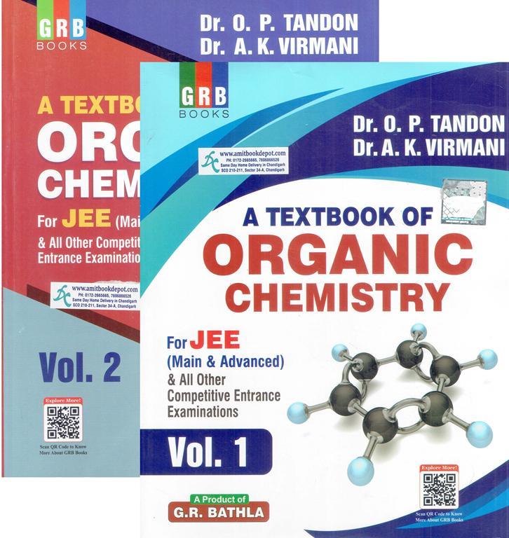 A Textbook of Organic Chemistry Programme for JEE Main and Advanced (Set of two Vol)