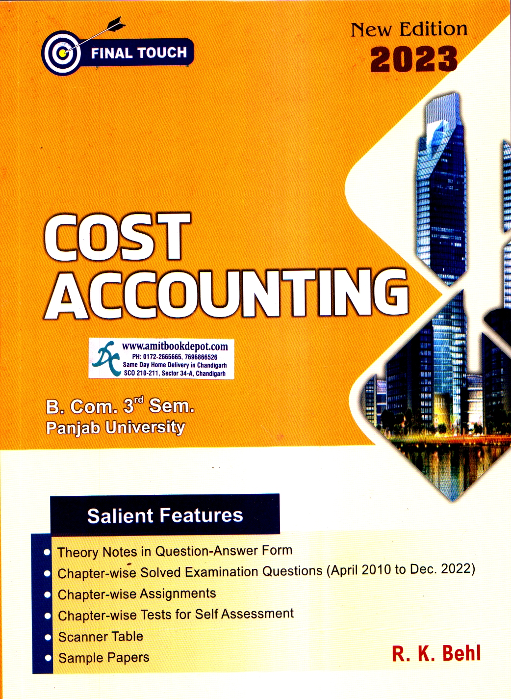 Final Touch Cost Accounting BCom 3rd Semester PU Chandigarh