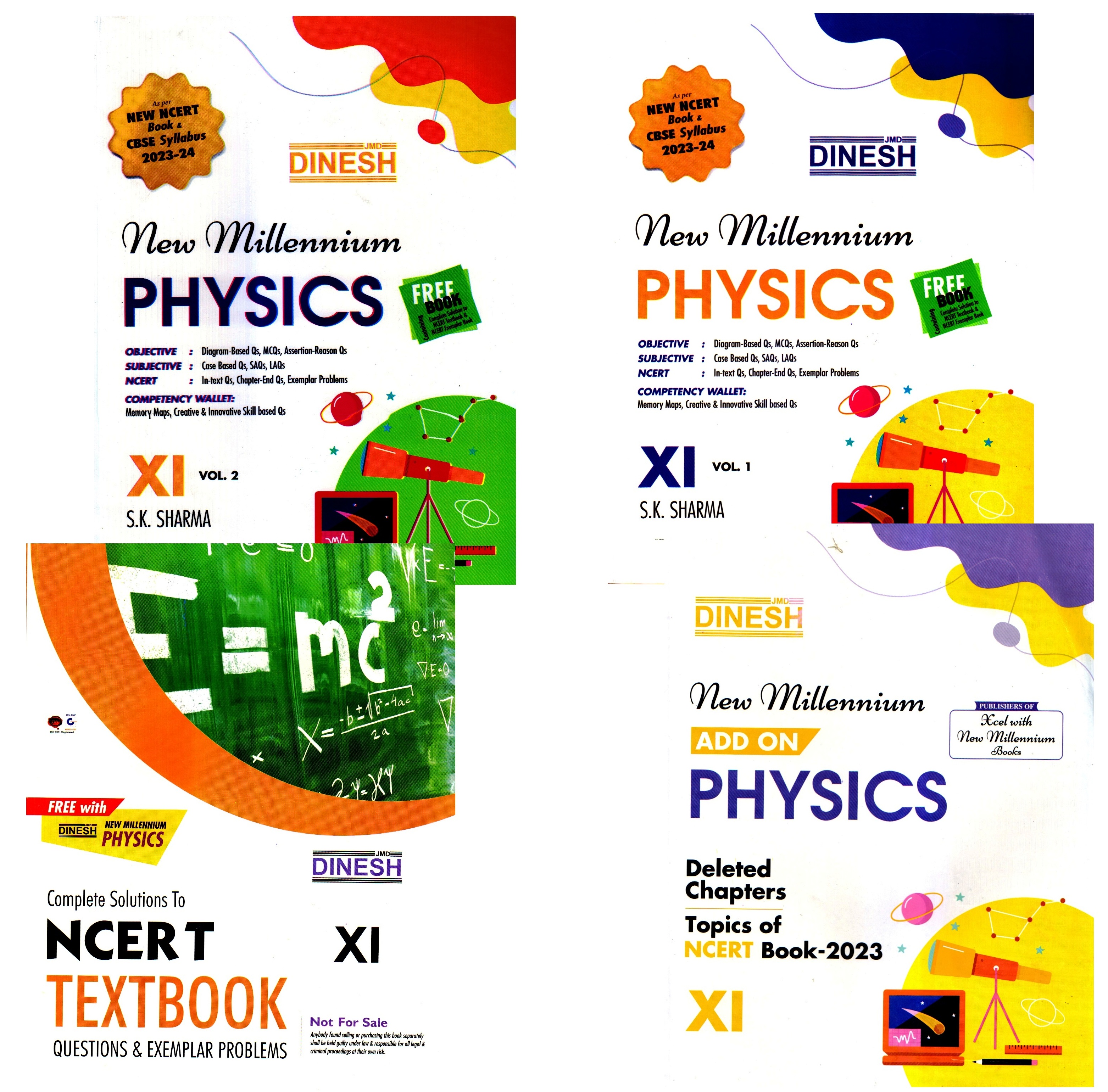 Dinesh New Millennium Physics for Class 11th (Set of Two Volumes)