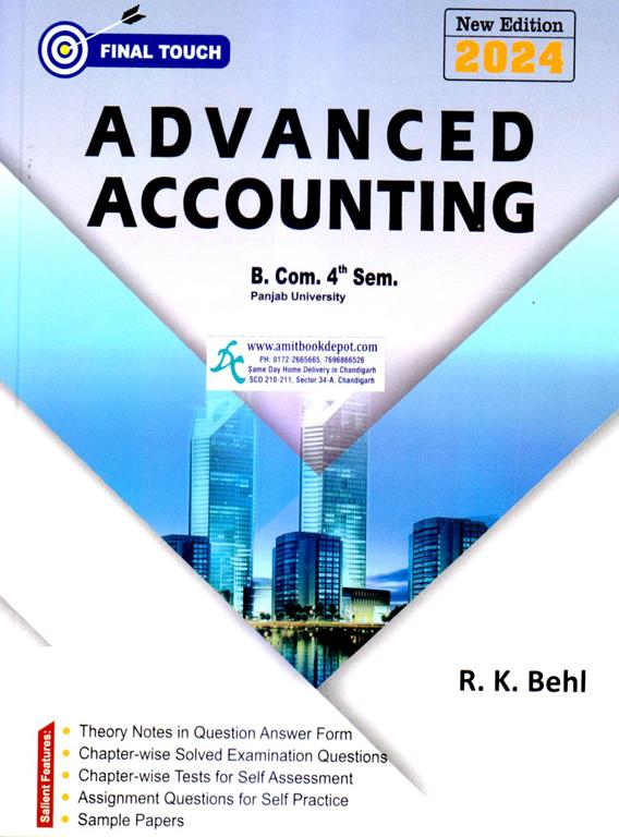 Final Touch Advanced Accounting BCom 4th Semester PU Chandigarh