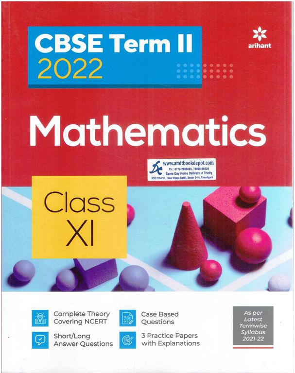 Arihant CBSE Term 2 2022 Mathematics Sample Papers for Class 11th