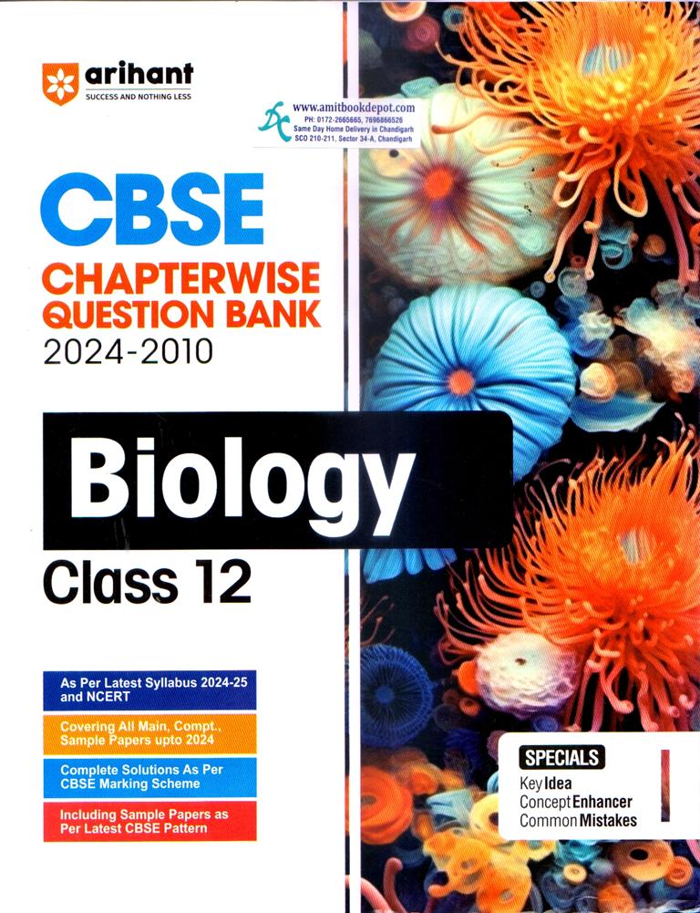 Arihant CBSE Chapterwise Solved Papers Biology for Class 12th